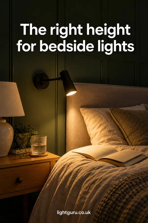Bedside and reading lights: heights, wall lights vs lamps and the right bulb