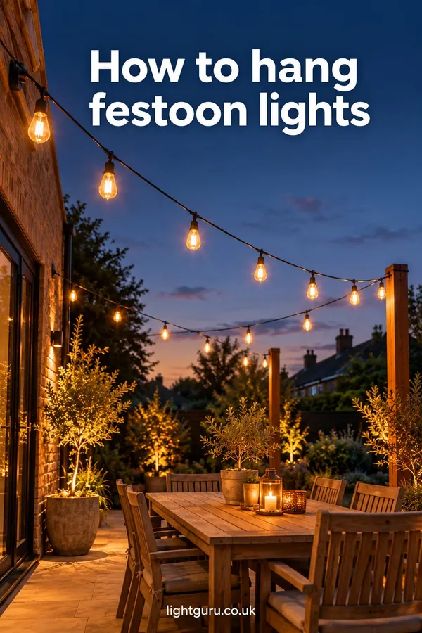 Festoon and string lights for the garden: how to hang them and which to buy