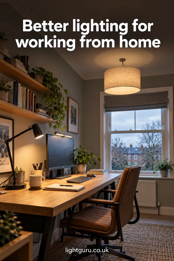 Home office lighting: bulbs, desk lamps and layout for working from home