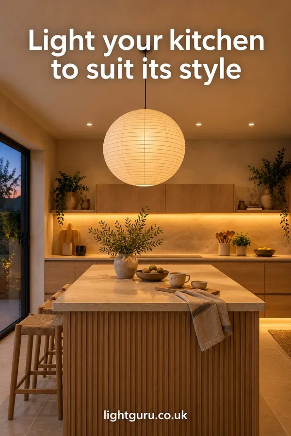 Kitchen lighting by style: modern, Scandi, Japandi and dark kitchens