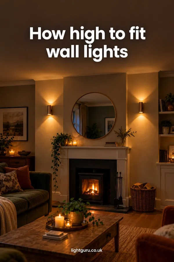 Living room wall lights: ideas, height and spacing