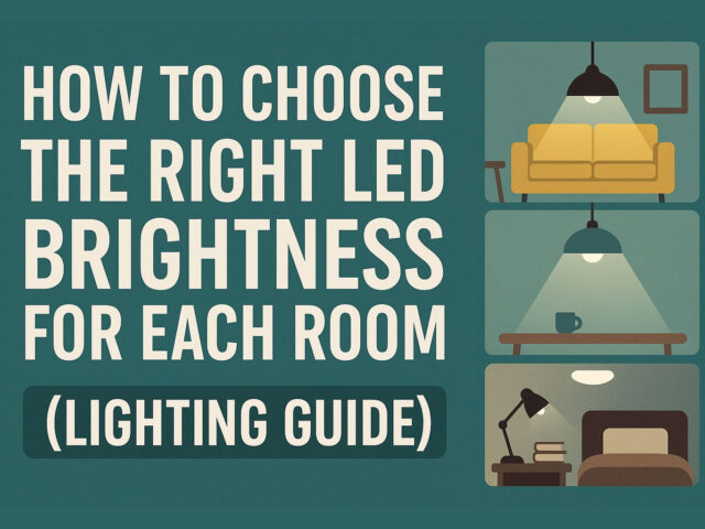 How to Choose the Right LED Brightness for Each Room (Lighting Guide)