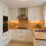 modern bright low ceiling kitchen lighting with flush LED ceiling light