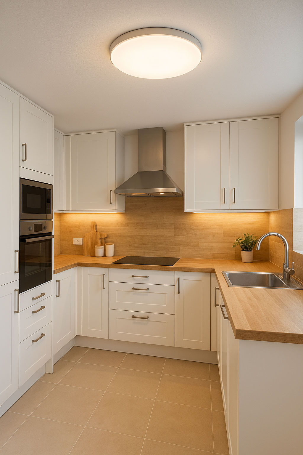 modern bright low ceiling kitchen lighting with flush LED ceiling light