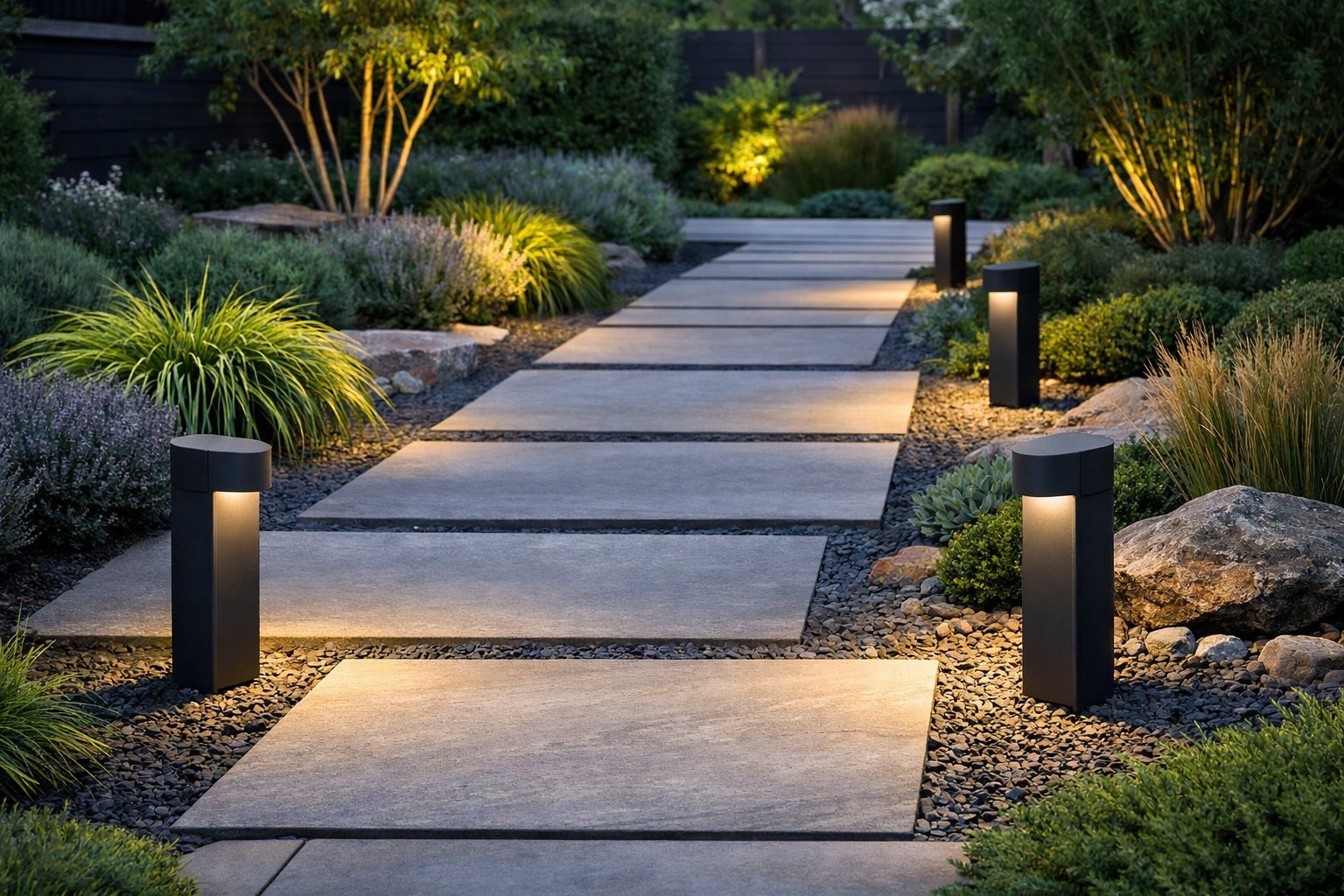Path Bollard Pathway Lighting Ideas: Marker, Bollard & Solar Lights