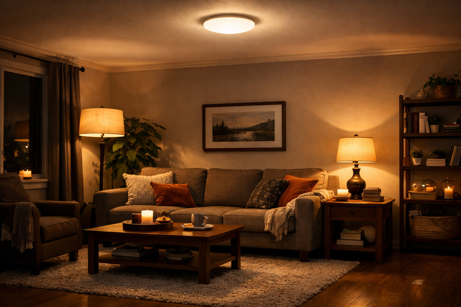 Ceiling Lighting Ideas for Living Rooms (Flush, Pendant, Track)