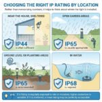 IP Ratings for Outdoor Lighting Explained (IP44, IP65, IP68)