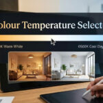 Featured banner image for the online colour temperature selector tool illustrating the warm-to-cool LED light spectrum